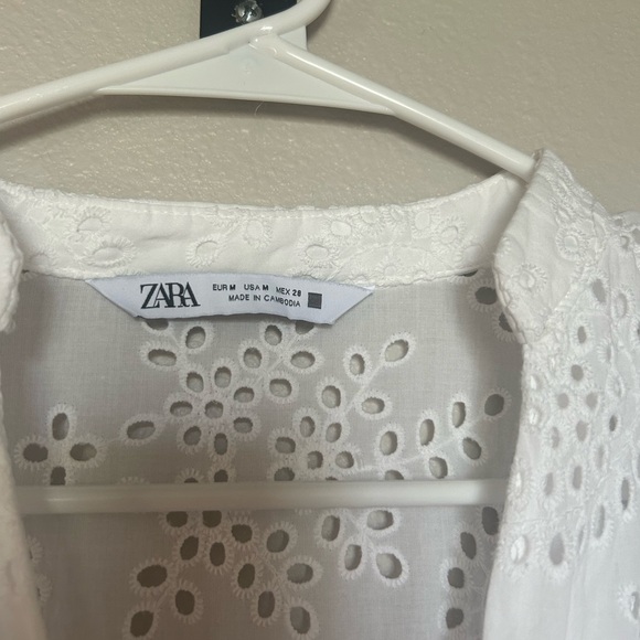 Zara white summer dress - Picture 3 of 4